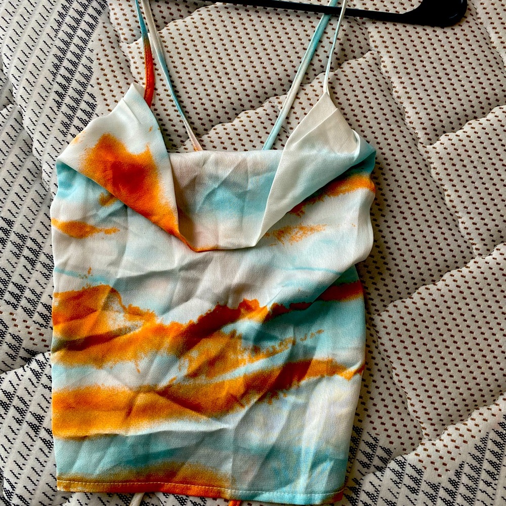 Silk Cowl Neck Top